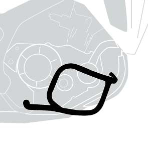 Kawasaki Z 1300 [1979-1989] - vista detalhada da barra de proteção do motor