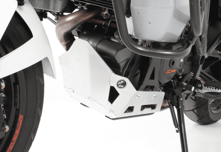 KTM 1290 Super Adv. [2015-2020] - Placa de proteção do motor prateada