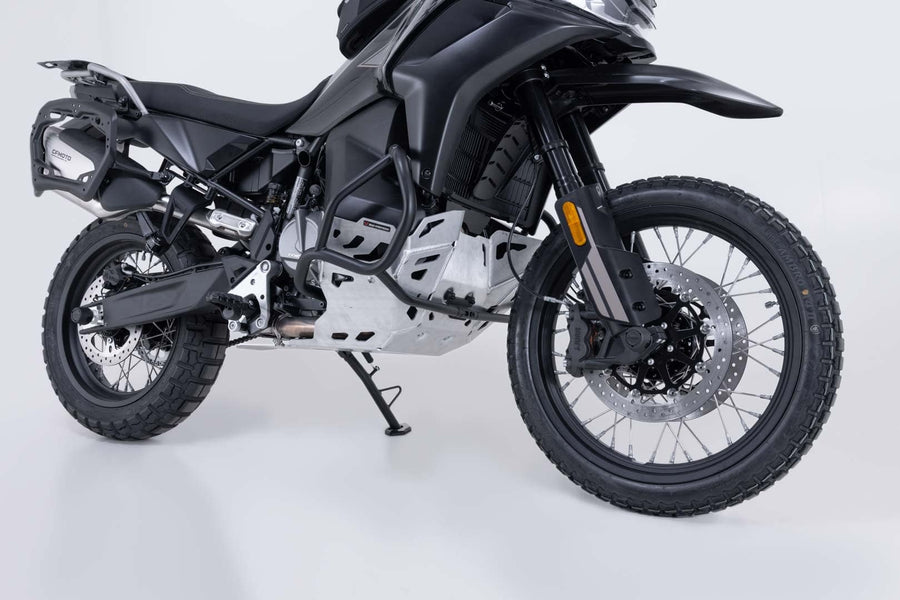CFMOTO 800 MT-X [2025-2026] - barra de proteção do motor prateada – foto 1