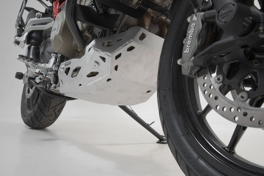 Ducati Multistrada V4 1200 [2022-2024] - barra de proteção do motor prateada - foto 1