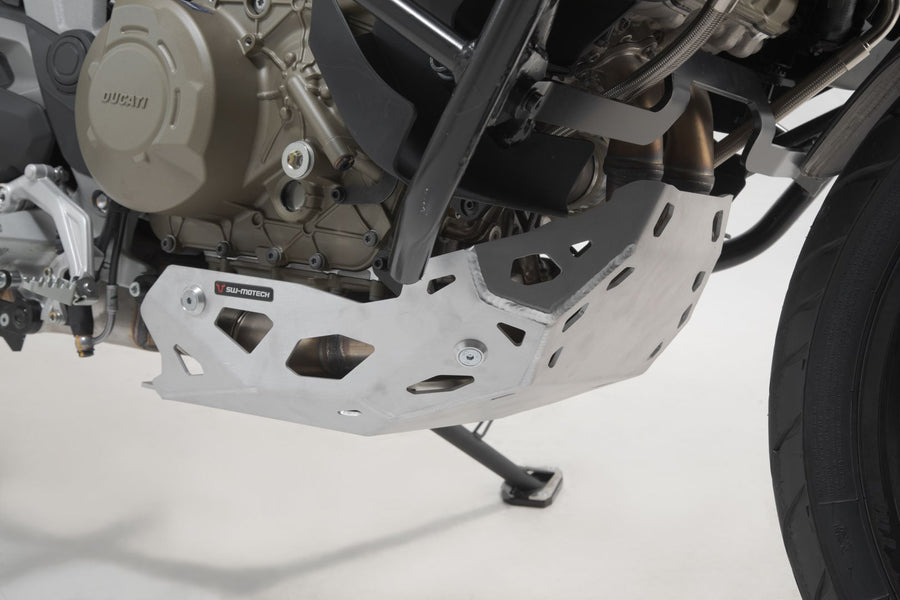 Ducati Multistrada V4 1200 [2022-2024] - barra de proteção do motor prateada - foto 4