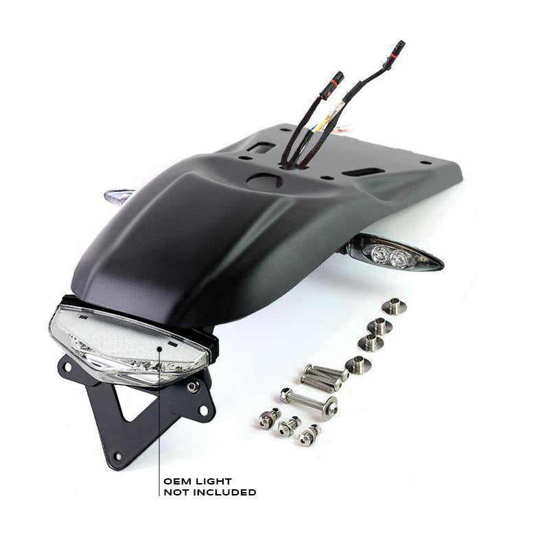 BMW R nineT 1200 Urban G/S (niedriger Auspuff) [2017-2023] - Heckfender mit Kennzeichenhalter-Kit für Originalscheinwerfer