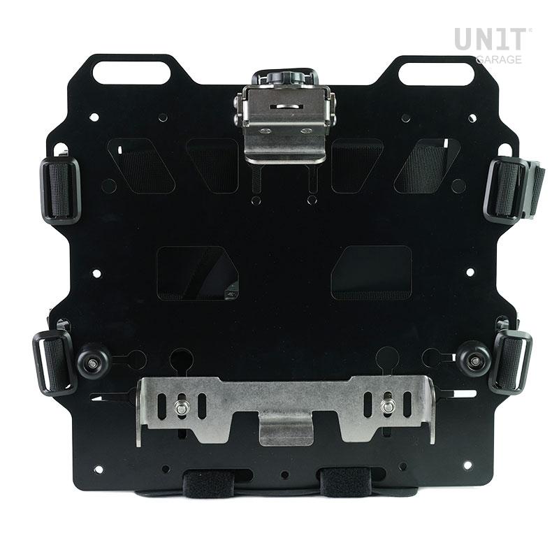 BMW R nineT 1200 Racer [2017-2020] - Aluminiumplatte mit vorderer Schnellkupplung aus Hypalon und Schloss