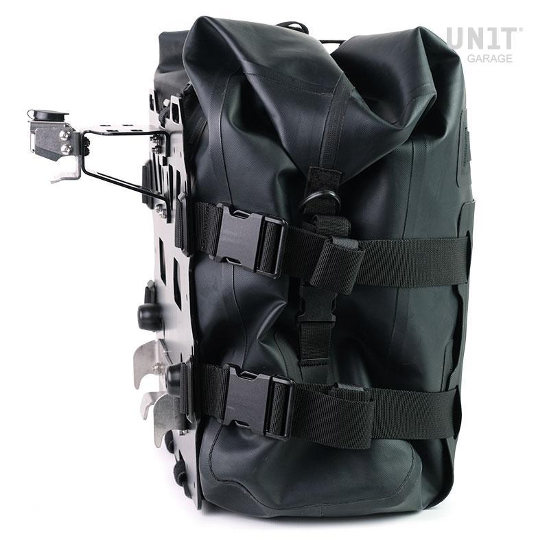 BMW R nineT 1200 Pure [2017-2023] - Aluminiumplatte mit vorderer Schnellkupplung aus Hypalon und Schloss