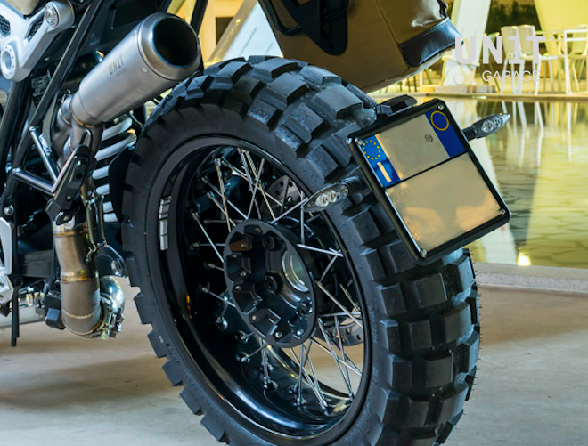 BMW R nineT 1200 Urban G/S (hoher Auspuff) [2017-2023] - Niedriger Kennzeichenhalter