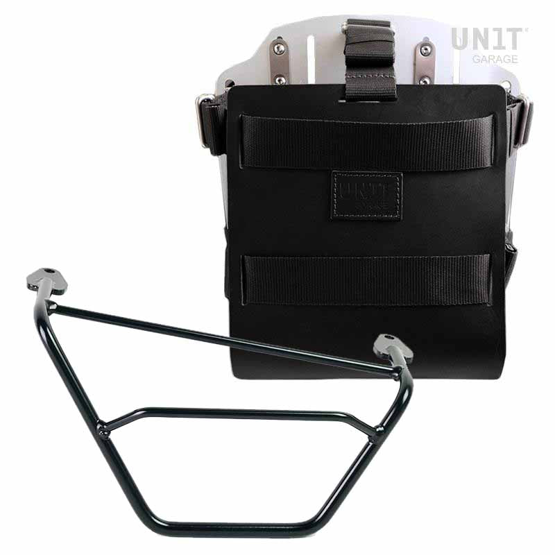 BMW R 1200 GS LC Rad [2013-2019] - Taschenhalter Aluminium mit verstellbarer Lederfront, Schnellkupplung und rechtem Rahmen