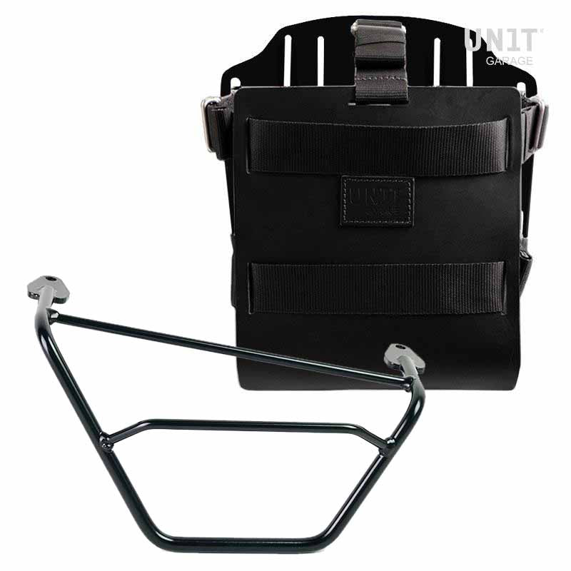 BMW R 1250 GS Adventure [2019-2023] - Taschenhalter Aluminium mit verstellbarer Lederfront, Schnellkuppl. und rechtem Rahmen
