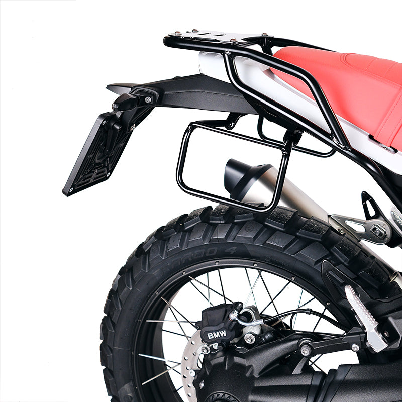 BMW R 12 G/S [2025-2026] - Aluminium-Taschenhalter mit verstellbarer Hypalon-Front und Schnellkupplung + BMW R12 G/S Rahmen rechts