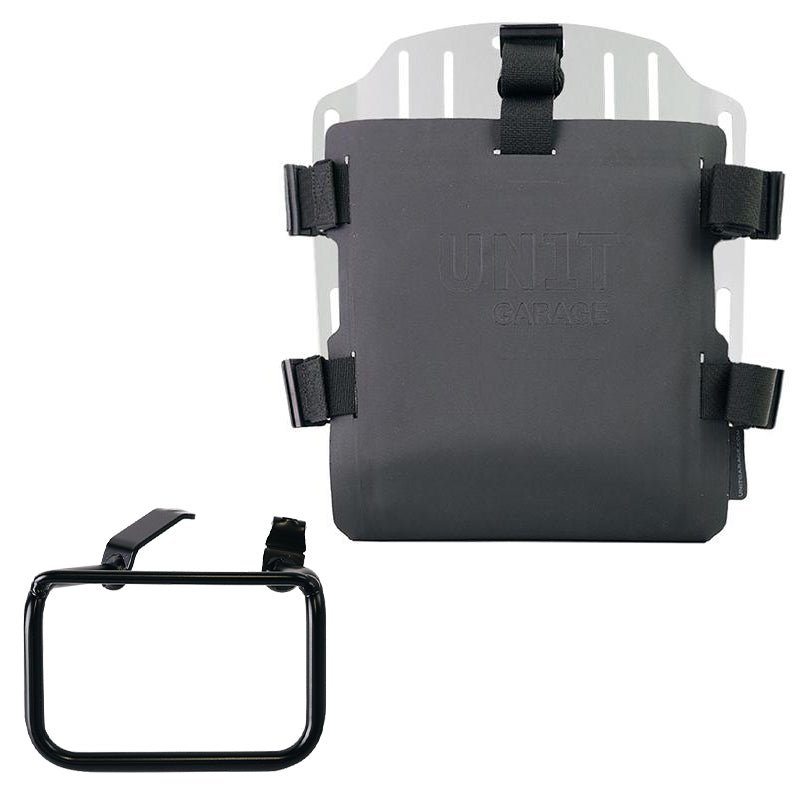 BMW R 12 G/S [2025-2026] - Aluminium-Taschenhalter mit verstellbarer Hypalon-Front und Schnellkupplung + BMW R12 G/S Rahmen rechts