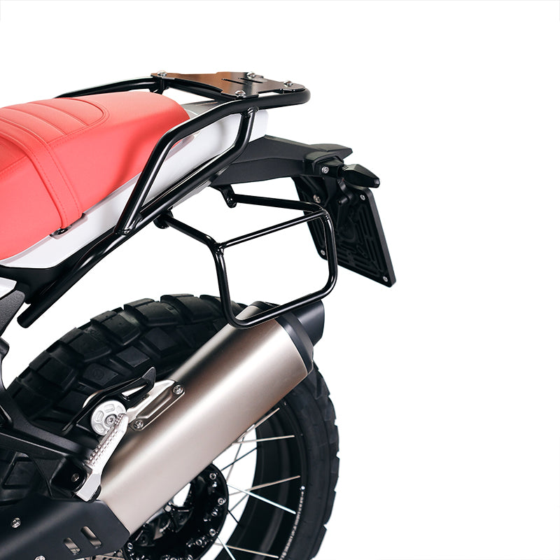 BMW R 12 G/S [2025-2026] - Aluminium-Taschenhalter mit verstellbarer Hypalon-Front und Schnellkupplung + BMW R12 G/S Rahmen links