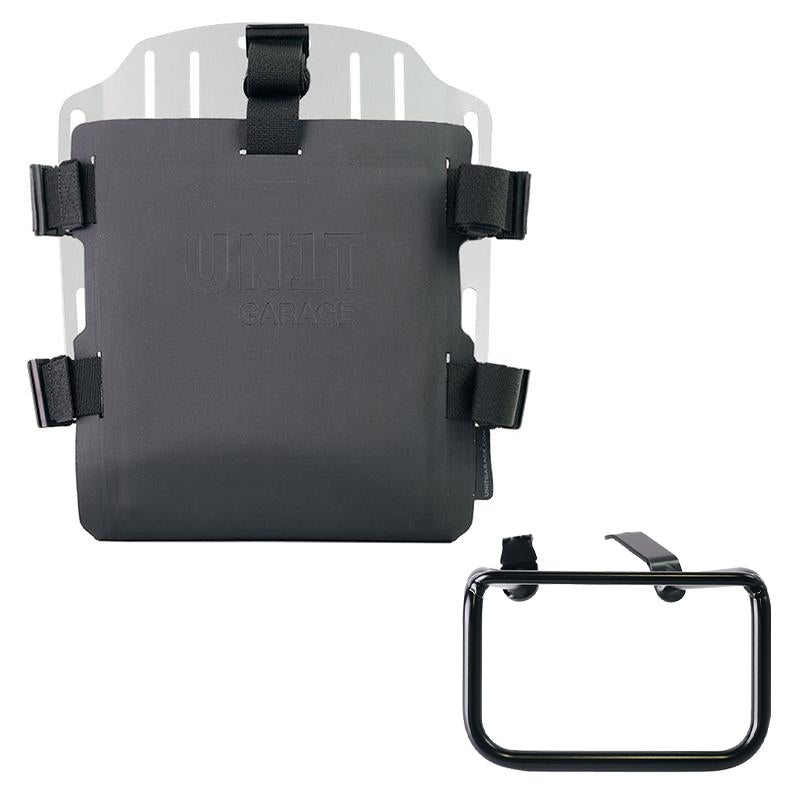 BMW R 12 G/S [2025-2026] - Aluminium-Taschenhalter mit verstellbarer Hypalon-Front und Schnellkupplung + BMW R12 G/S Rahmen links