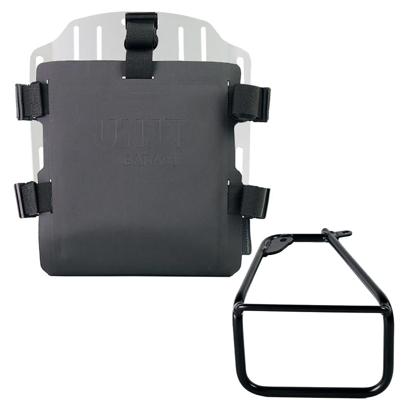 BMW R 12 nineT [2024-2026] - Aluminium-Taschenhalter mit verstellbarer Hypalon-Vorderseite und Schnellkuppl. + linker Rahmen