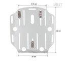 BMW R 12 nineT [2024-2026] - Aluminium-Taschenhalter mit verstellbarer Khali-Vorderseite in Hypalon