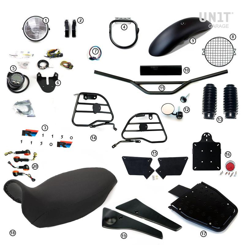 BMW R 1150 R [2000-2006] - BASIC Kit mit Rohr-Tankseitenverkleidungen
