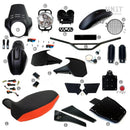 BMW R 1150 R [2000-2006] - PRO Kit mit Tankseitenverkleidungen (Mattschwarz)