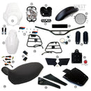 BMW R 1150 R [2000-2006] - PRO Kit mit Rohr-Tankseitenverkleidungen (Alpinweiß)