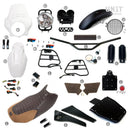 BMW R 1150 R [2000-2006] - PRO Kit mit Rohr-Tankseitenverkleidungen (Alpinweiß)