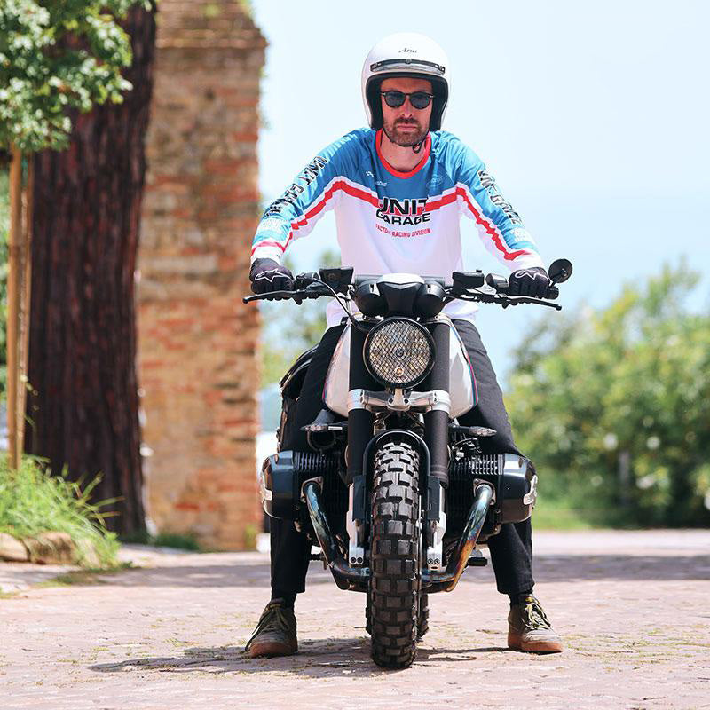 BMW R nineT 1200 Urban G/S (niedriger Auspuff) [2017-2023] - Renntrikot Unit Garage – Pepsi