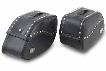 Bolsa para motocicleta [Hepco & Becker] - alforjes preto marfim - porta-bagagens tubular