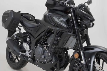Yamaha MT 03 [2016-2026] - barra de colisão preta, tubo de aço 22/27 mm - foto 2