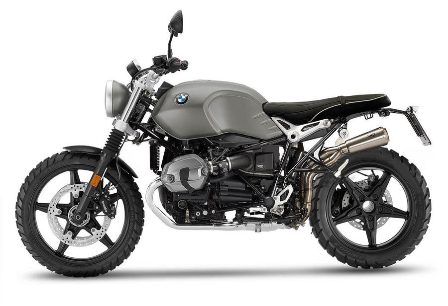 BMW R nineT 1200 Urban G/S (hoher Auspuff) [2017-2023] - Zweisitzer-Sattel in Sky Black