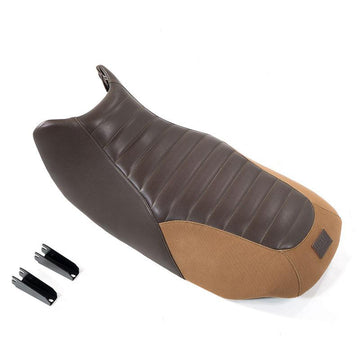 BMW R 1150 R [2000-2006] - Selim de couro marrom e lona para