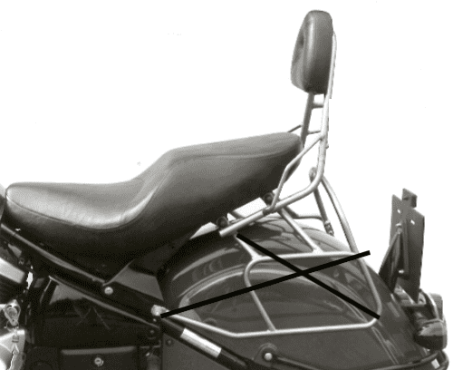 Kawasaki VN 800 Drifter [1999-2003] - Sissybar sem ponte de bagagem