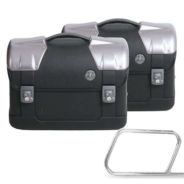 Malas laterais [Hepco & Becker] - Conjunto de malas Strayker - porta-bagagem tubular