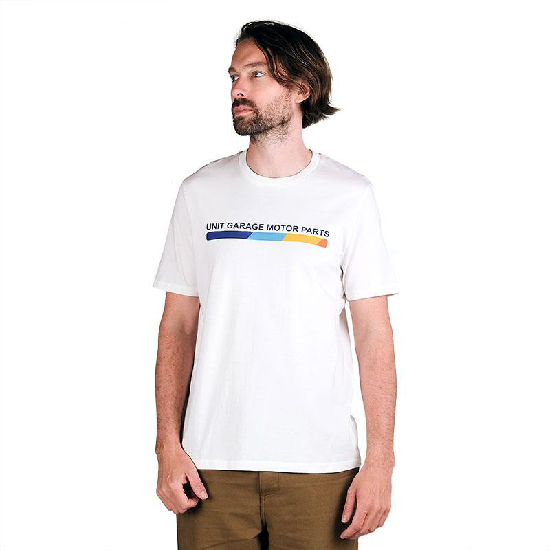 BMW R nineT 1200 Urban G/S (niedriger Auspuff) [2017-2023] - Unitgarage-T-Shirt 'Motor parts'
