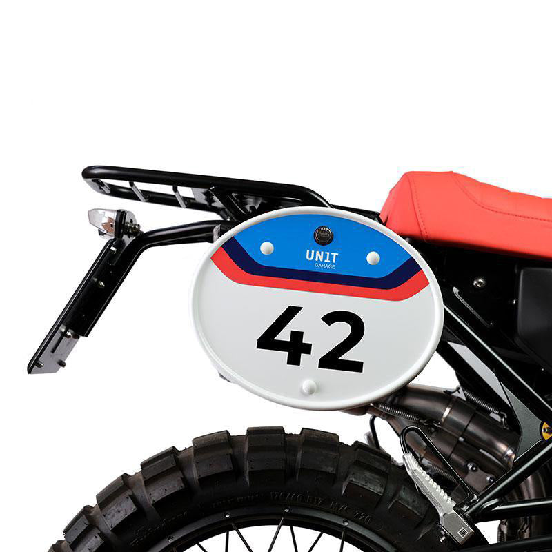 BMW R nineT 1200 Urban G/S (niedriger Auspuff) [2017-2023] - Startnummerntafel mit Schnellverschluss und Schloss