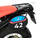 BMW R nineT 1200 Urban G/S (niedriger Auspuff) [2017-2023] - Startnummerntafel mit Schnellverschluss und Schloss