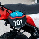 BMW R nineT 1200 Urban G/S (niedriger Auspuff) [2017-2023] - Startnummerntafel mit Schnellverschluss und Schloss
