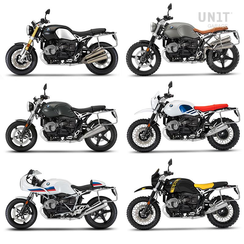 BMW R nineT 1200 Urban G/S (niedriger Auspuff) [2017-2023] - Atlas NineT Aluminium Taschenrahmen