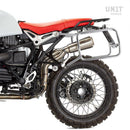 BMW R nineT 1200 Racer [2017-2020] - Paar Cult-Seitentaschen aus Canvas 40L - 50L + Paar Aluminiumplatten + Atlas Aluminium Taschenrahmen