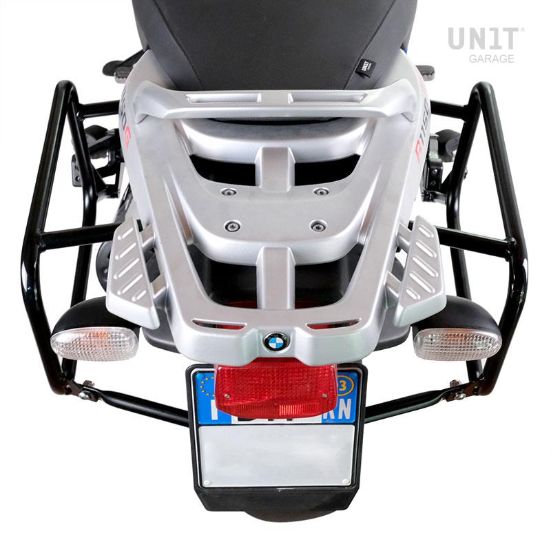 BMW R 1150 GS [1999-2004] - Conjunto de malas laterais em alumínio Atlas 48L + 48L + moldura de bolsa em alumínio R850R - R1100R - R1150R, R850GS - R1100GS - & ADV