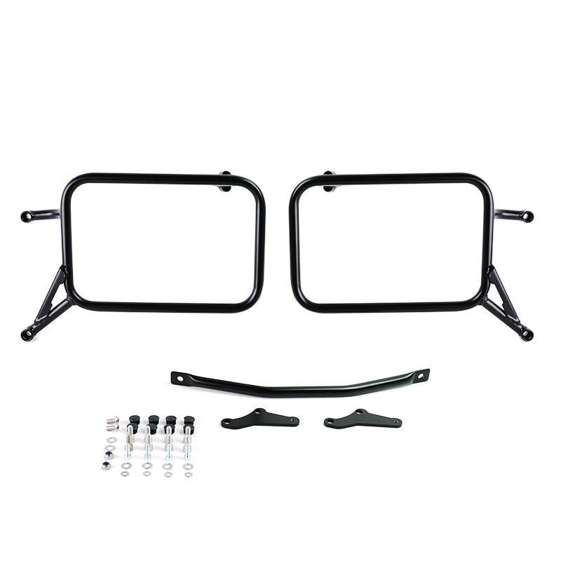 BMW R 1150 GS [1999-2004] - Conjunto de malas laterais em alumínio Atlas 48L + 48L + moldura de bolsa em alumínio R850R - R1100R - R1150R, R850GS - R1100GS - & ADV