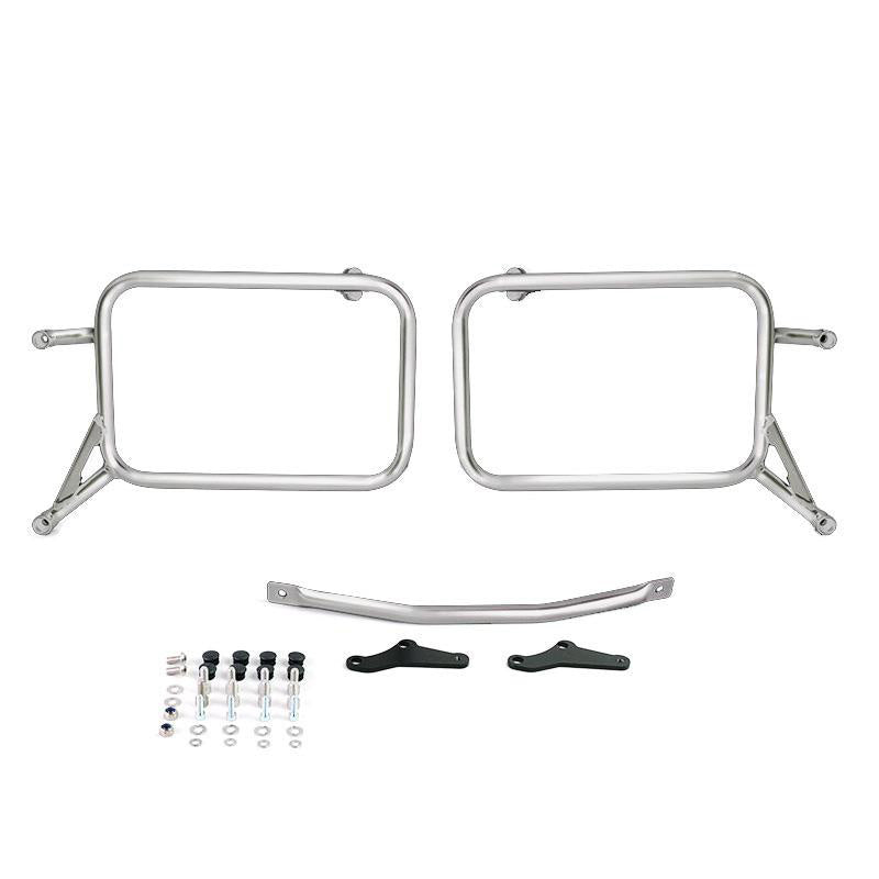 BMW R 1150 GS [1999-2004] - Conjunto de malas laterais em alumínio Atlas 48L + 48L + moldura de bolsa em alumínio R850R - R1100R - R1150R, R850GS - R1100GS - & ADV