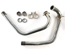 Yamaha XS 650 Tipo 447 [1975] - Pipes de coletores à esquerda e direita com conexões-3