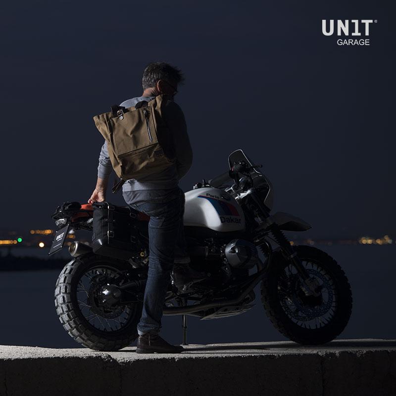 BMW R nineT 1200 Urban G/S (niedriger Auspuff) [2017-2023] - Namib 30L Canvas Rucksack