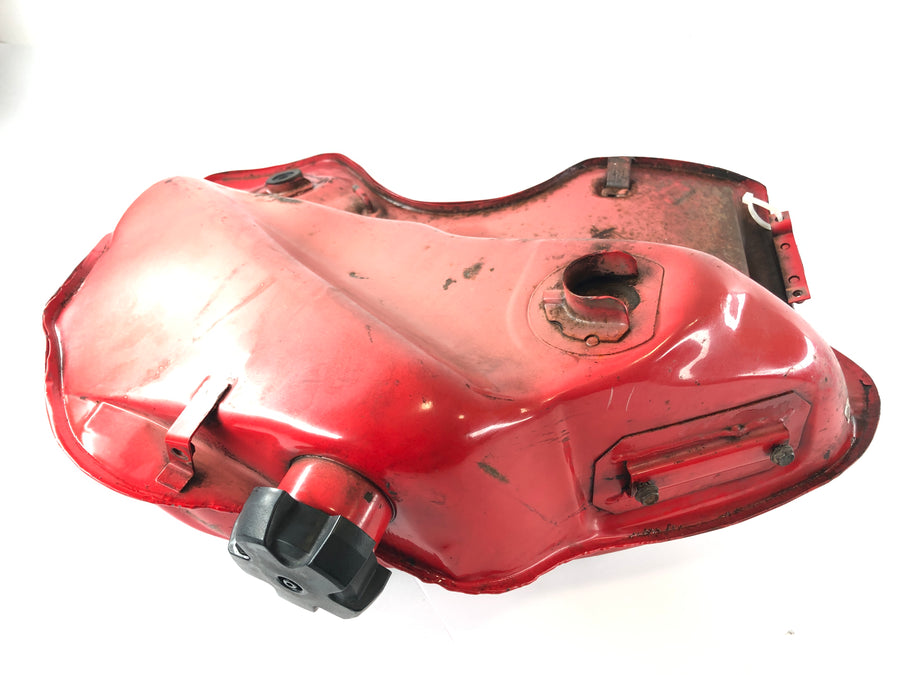 Suzuki DR 800 S SR42B [1991] - Tanque a gasolina à direita, dentro do enferrujado